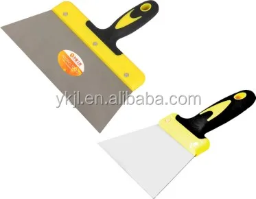 big handle carbon steel scarper which finishing plaster tool