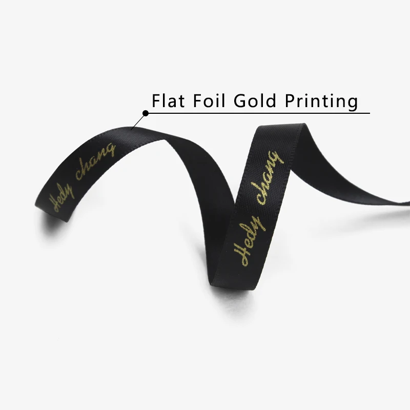 Low MOQ Custom Logo Printed Ribbon Satin or Grosgrain Ribbon