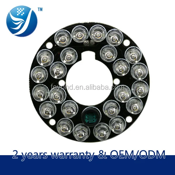 Feyond FY-0524 5mm infrared led board used for night vision fixed dome or bullet cctv housing