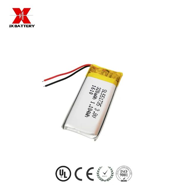 wholesales best quality lipo 3.7v battery 551735 320mah with pcm for electric shaver
