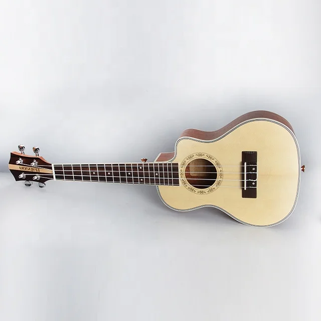 Beginner Concert ukulele 23 inch plywood spruce top mahogany back matte cutaway Ukelele for Kids and Students