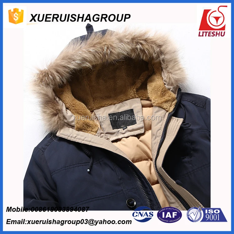 
winter coat american windproof goose down jacket for men 