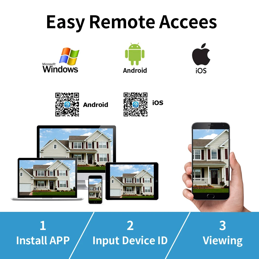 LOOSAFE CCTV 4CH1080P AHD Kit P2P camera analog  H. 264 DVR Video surveillance camera system Waterproof Outdoor