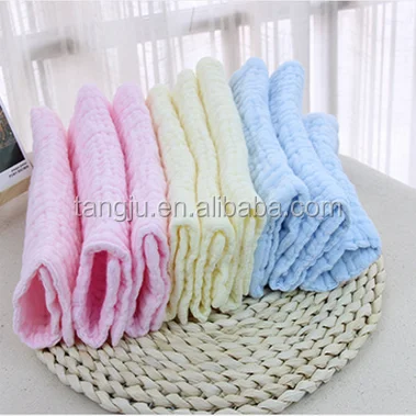 soft 6 layers cotton gauze fabric baby diaper cotton gauze baby towel
