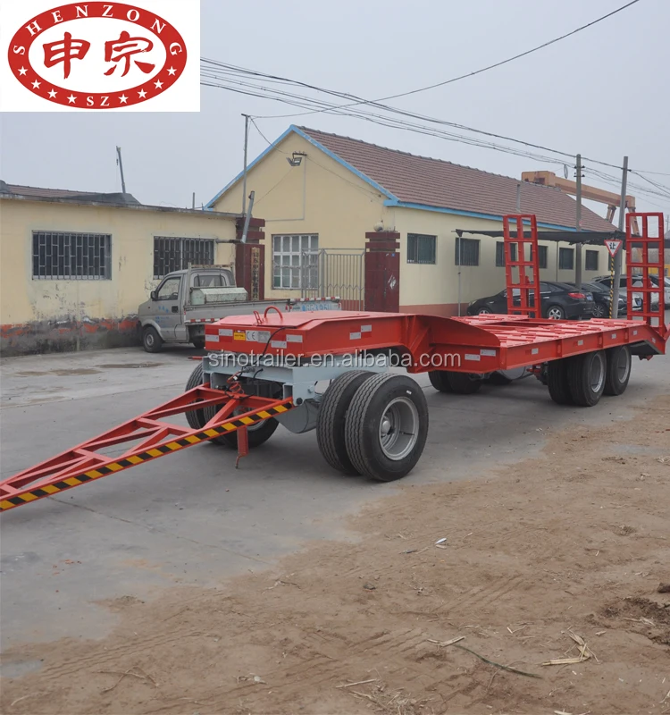 farm tractor transporter flatbed excavator trailer for sale