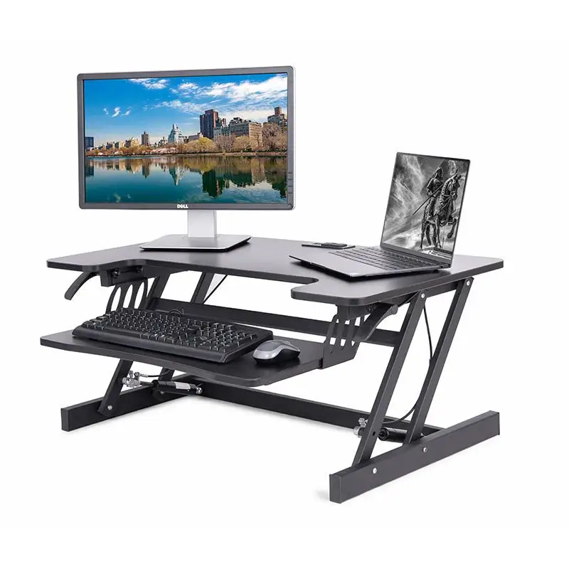 Height Adjustable Standing Desk Monitor Riser Tabletop Sit to Stand Workstation