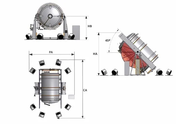 2019 China OEM Aluminum or Steel Rotational Moulds For Sale Plastic Water Tank Rock And Roll Rotational Moulding Machine