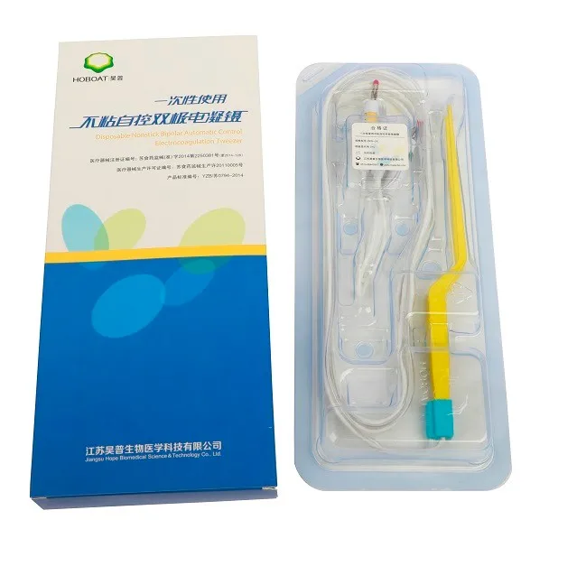 
Disposable nonstick great electrocoagulation bipolar forceps 