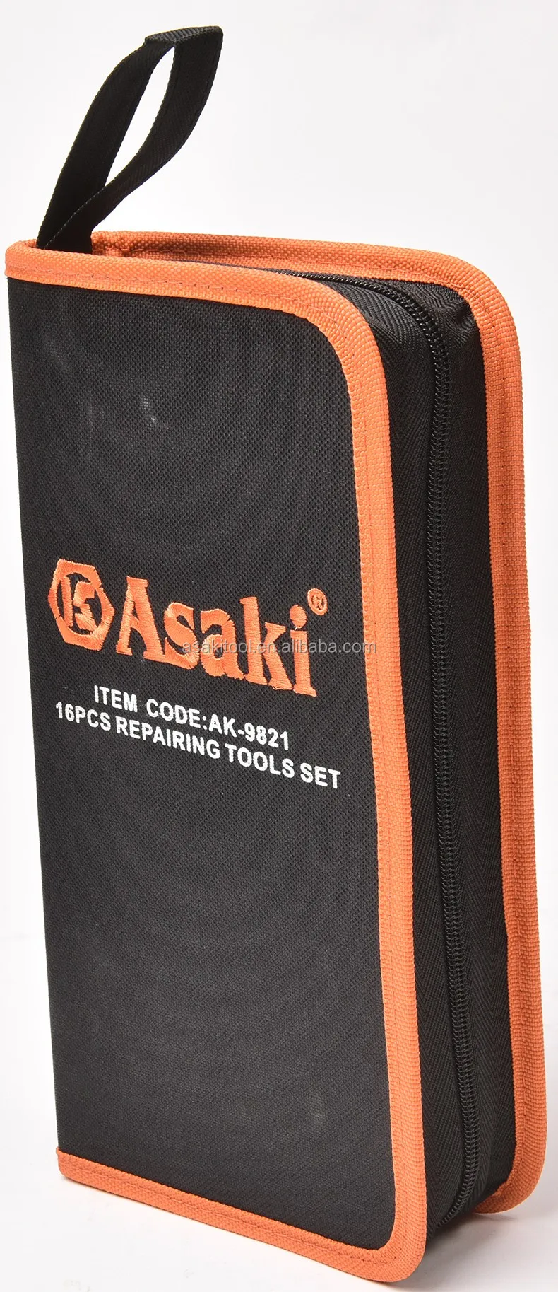 ASAKI Branded AK-9821 16pcs Basic Use Repairing Tool Set Electronic Hand Tool Kit Set Household Mechanic Professional Use
