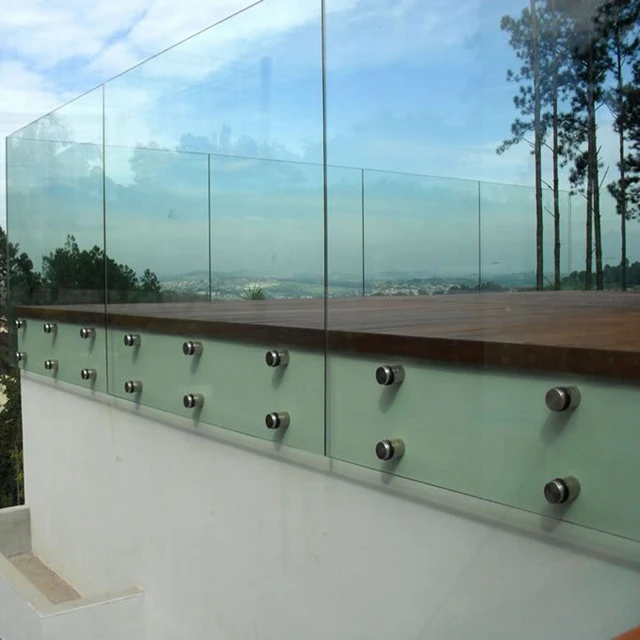 10mm Thick Frameless Glass Railing For Balcony