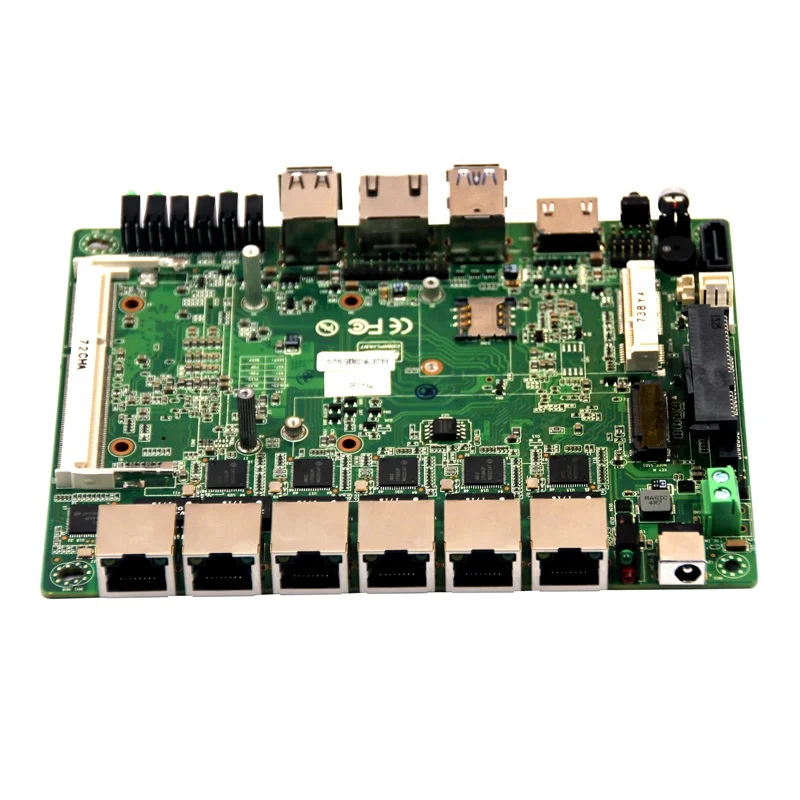 6 LAN firewall router industrial mini itx motherboard with intel I7-4500U processor support pfsense function