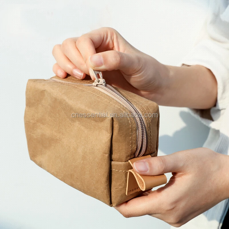 New novelty custom washable paper pencil case bag for teenagers