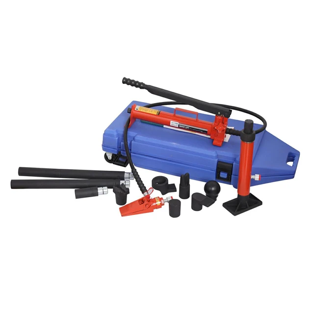 Новый 10 тонн гидравлический Porta Power jack Kit пластиковый корпус с колесами