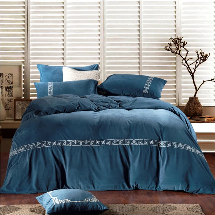 Пододеяльник хорошего качества, очень мягкое хлопчатобумажное одеяло с принтом для кровати