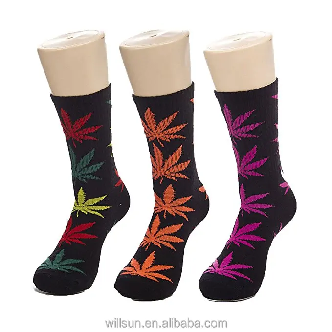 
Men and Women wholesale Maple leaf stockings Weed Plantlife Hemp Skateboard hip-hop socks 