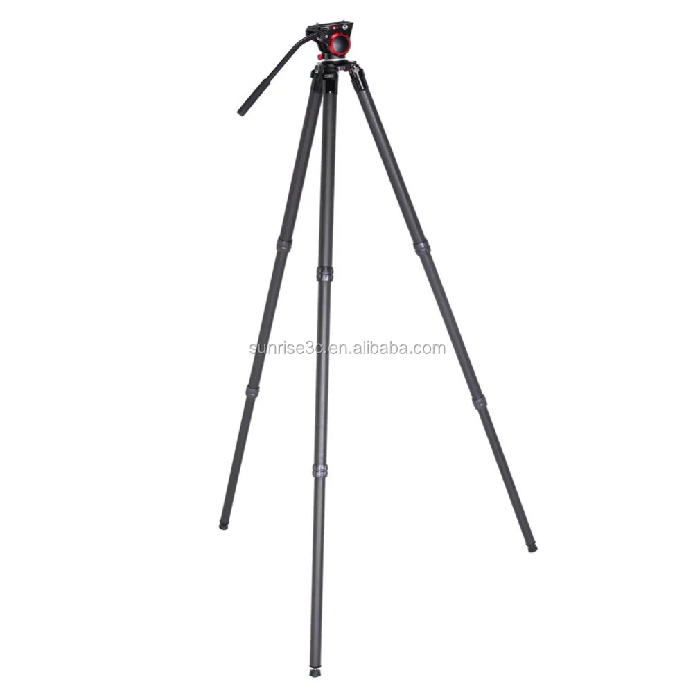 Тор новый профессиональный карбон волоконно-видео штатив с головки с завода
