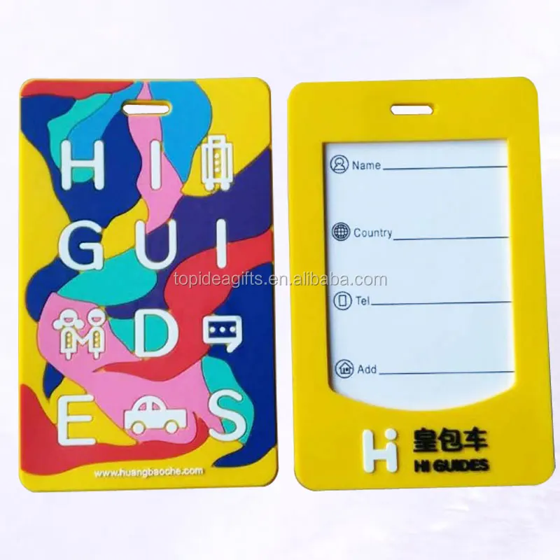 3D Design Canada National Animal Beaver Rubber PVC Luggage Bag Tags Souvenir Gifts