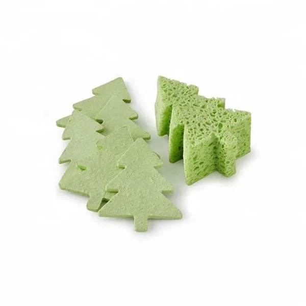 
compressed kitchen cleaning wood pulp sponge 