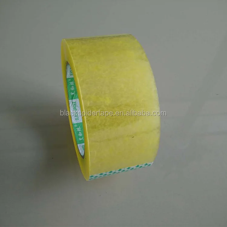 Custom logo Printing Yellowish Adhesive  Bopp Packing Tape Transparent  Waterproof  Cello Tape