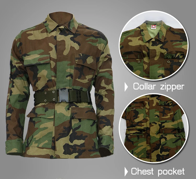Woodland Camouflage Fabric For BDU Uniform