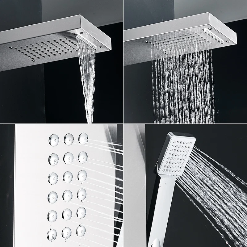 FLG High Quality Bathroom Fittings Shower Mixer Stainless Steel Shower Panel