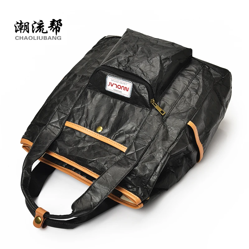 
Environmental Custom Light Weight Recycle Tyvek Paper Backpack For Teenagers School Bag 