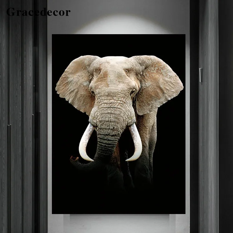 Wholesale Elephant Picture Animal Wall Art Painting