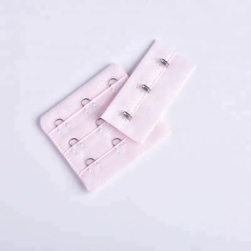 Wholesale line sewing stitch bra hook and eye tape elastic bra extender Support custom colors