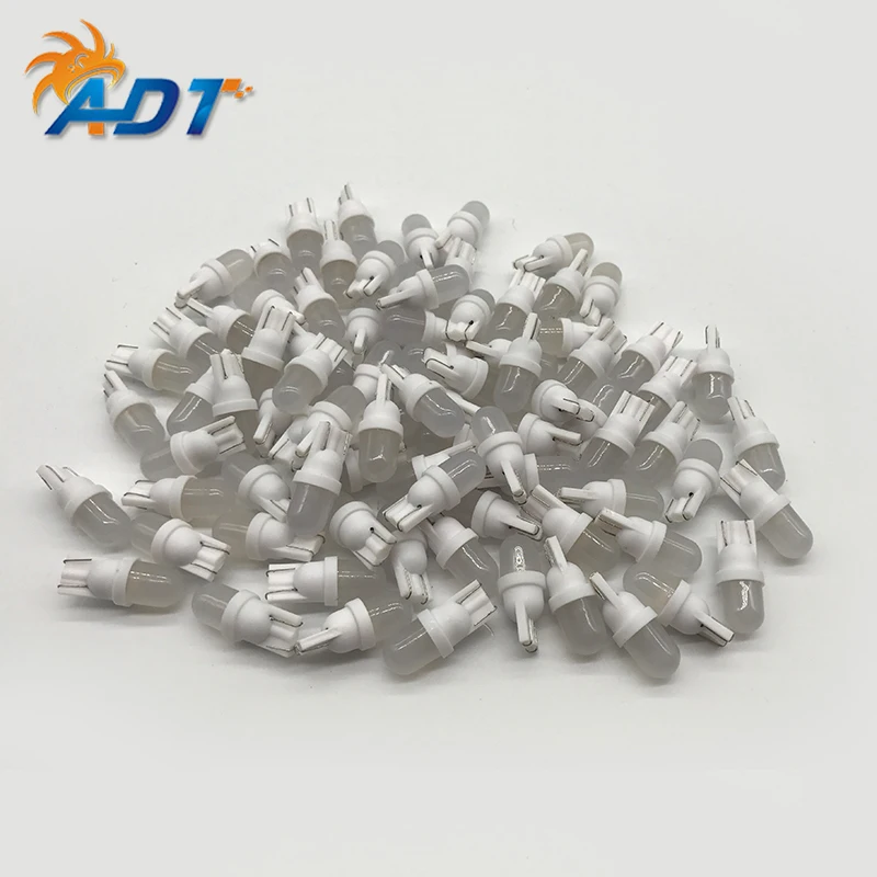 Дешевые пинбол светодиодные лампы 555 T10 194 W5W AC 6 В 6.3 В Матовый объектив не ореолов 6000 К