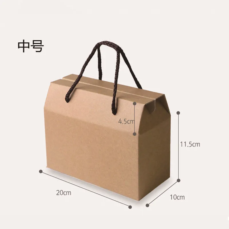 Custom Food Product Kraft Paper Packaging Corrugated Cardboard Wine Carton Gift tea and french bread unique Box With rope Handle