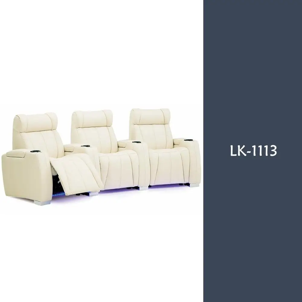 Американский диван для гостиной с откидывающейся спинкой, белый современный кожаный диван-качалка