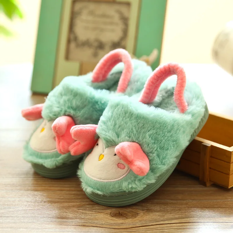 
Lovely Cartoon Toddler Baby Slippers Kids Slippers Boys Girls Cotton Shoes Winter Warm Comfortable Children Home Slippers 