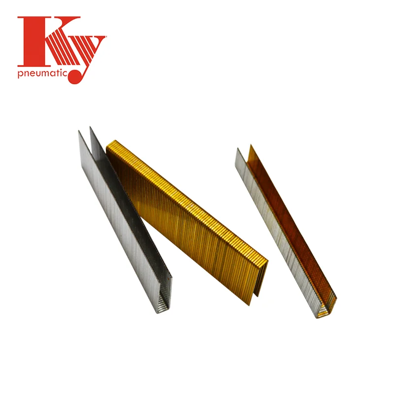 Factory Pneumatic Staple Manufacturing Galvanized Iron Wire U Shape Staple Nail For Furniture 9225 9228 9230 9240 Staple