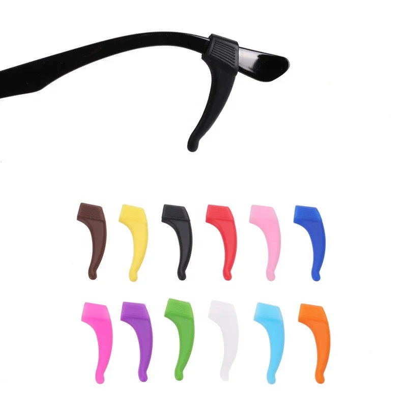 wholesale adjustable silicone eyewear retainers sunglass eyeglass straps rubber glasses frame hanging ear hook