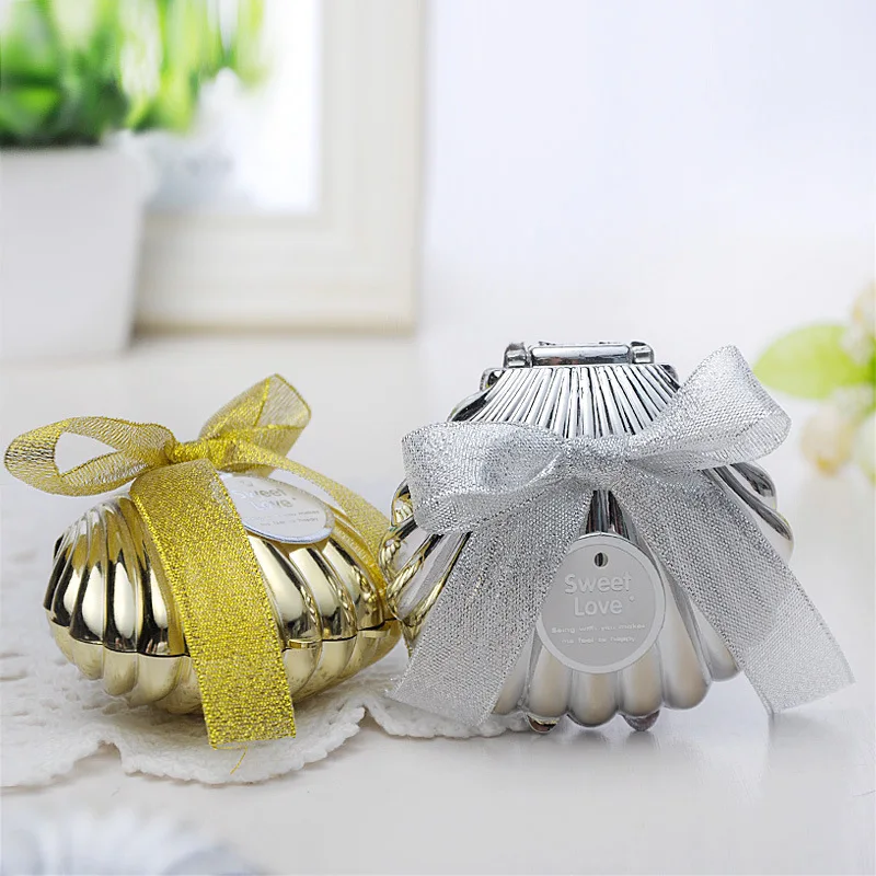 
 Свадебные подарки в форме ракушки, пластиковая коробка для свадебных конфет, свадебные принадлежности  