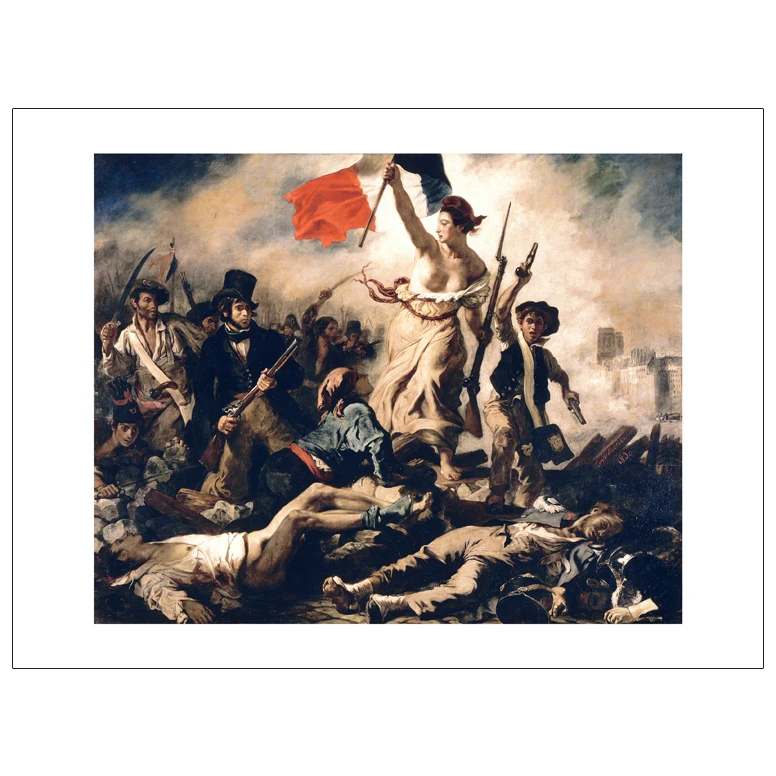 scenery canvas prints giant posters classical art picture Myriart posters prints Liberty Leading the People by Eugene Delacroix