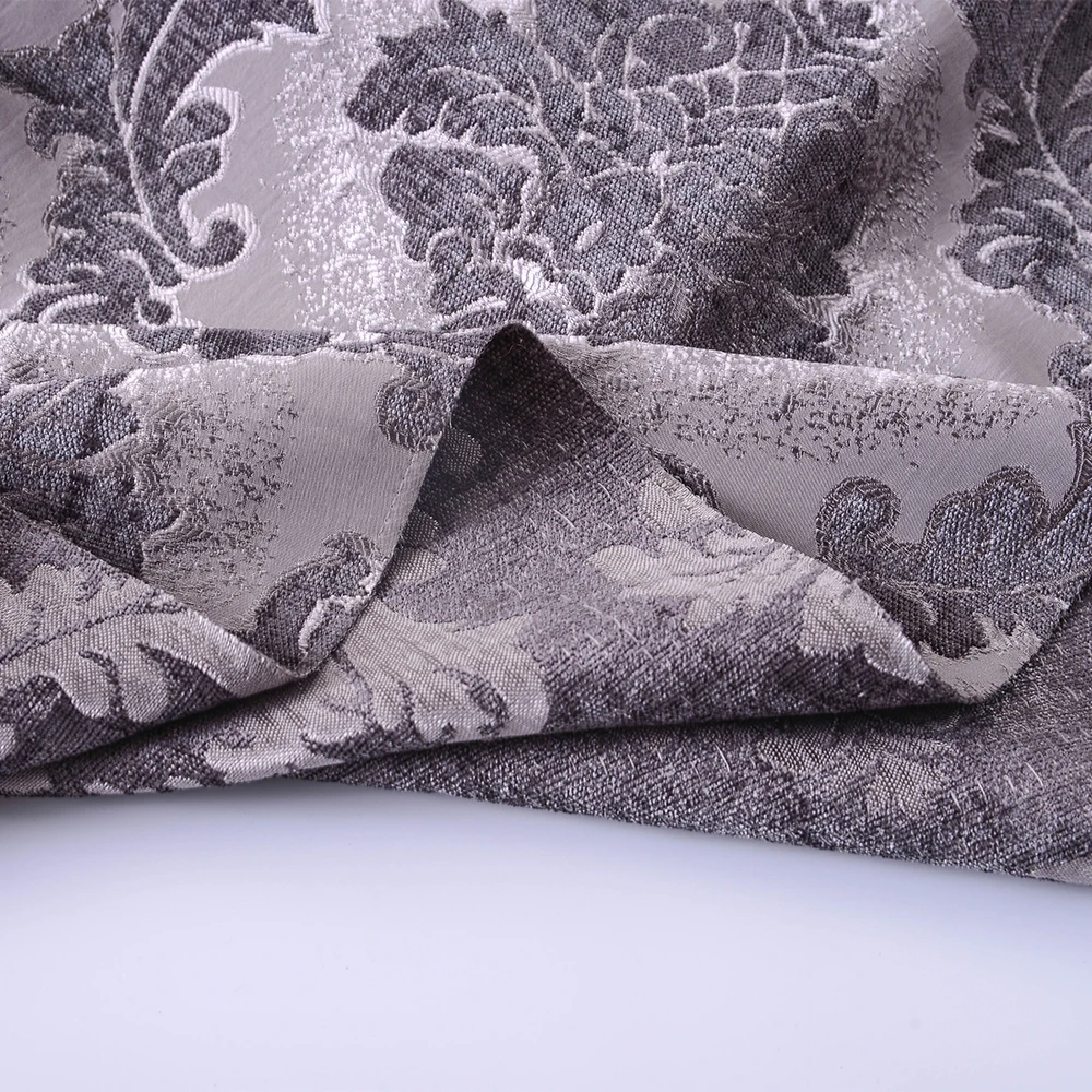 Viscose Upholstery Chenille Jacquard Fabric for  Furniture