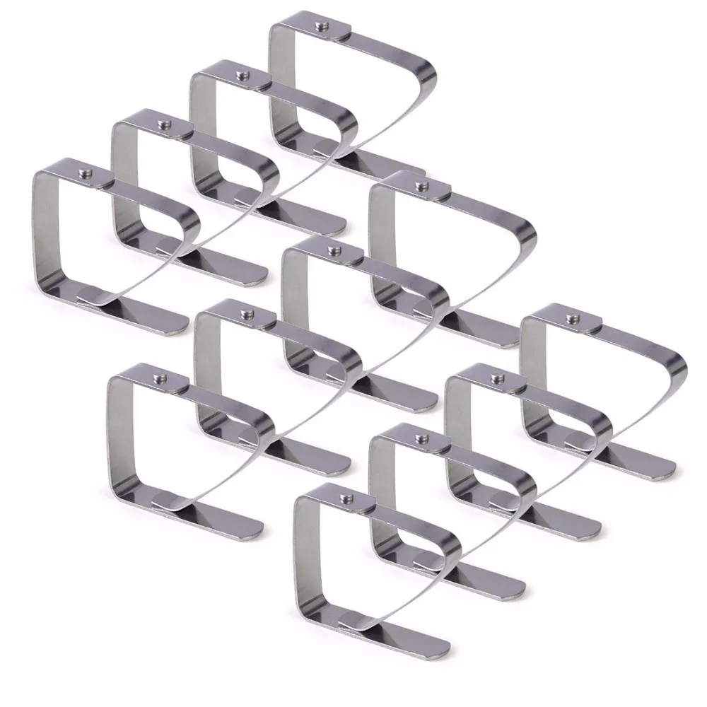 
Custom sheet metal stamping stainless steel metal table skirting clip table cloth clip 