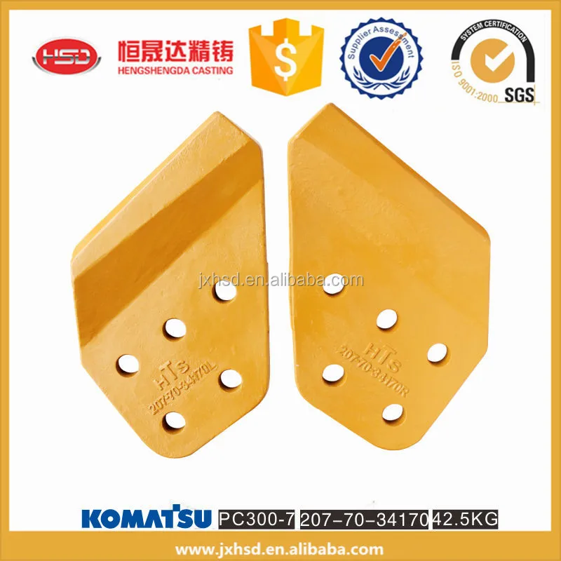 
excavator bucket side cutter PC300-7 2077034170 side cutting edge 