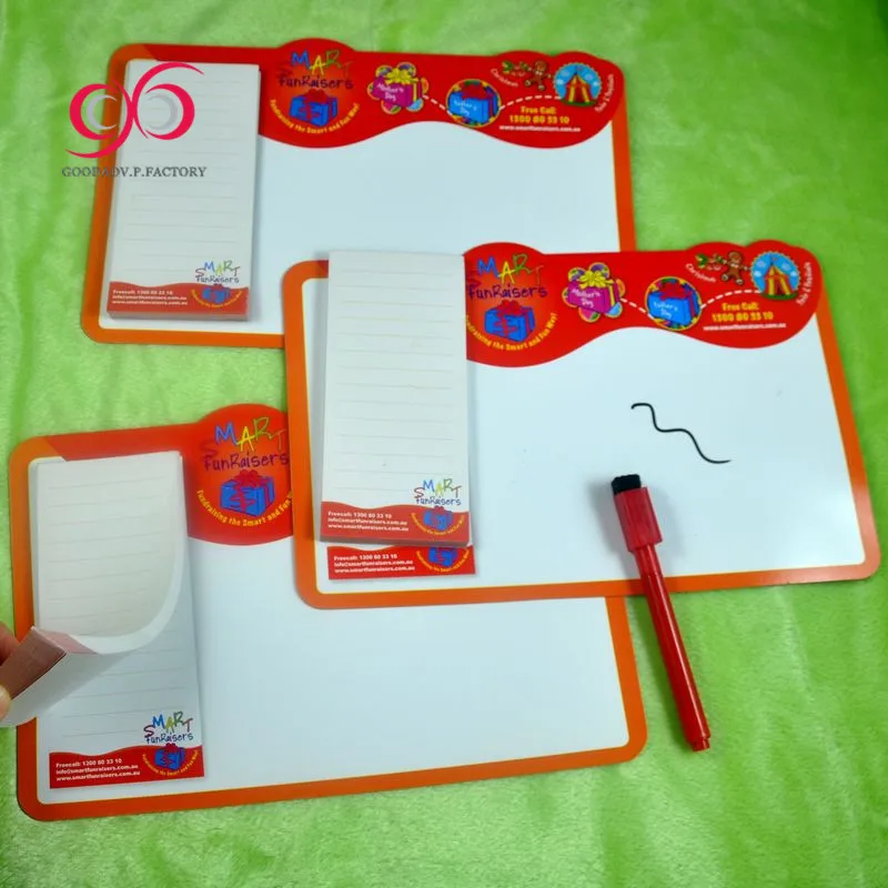 Детская стираемая магнитная доска для письма с маркером, магнитный блокнот для рекламных товаров