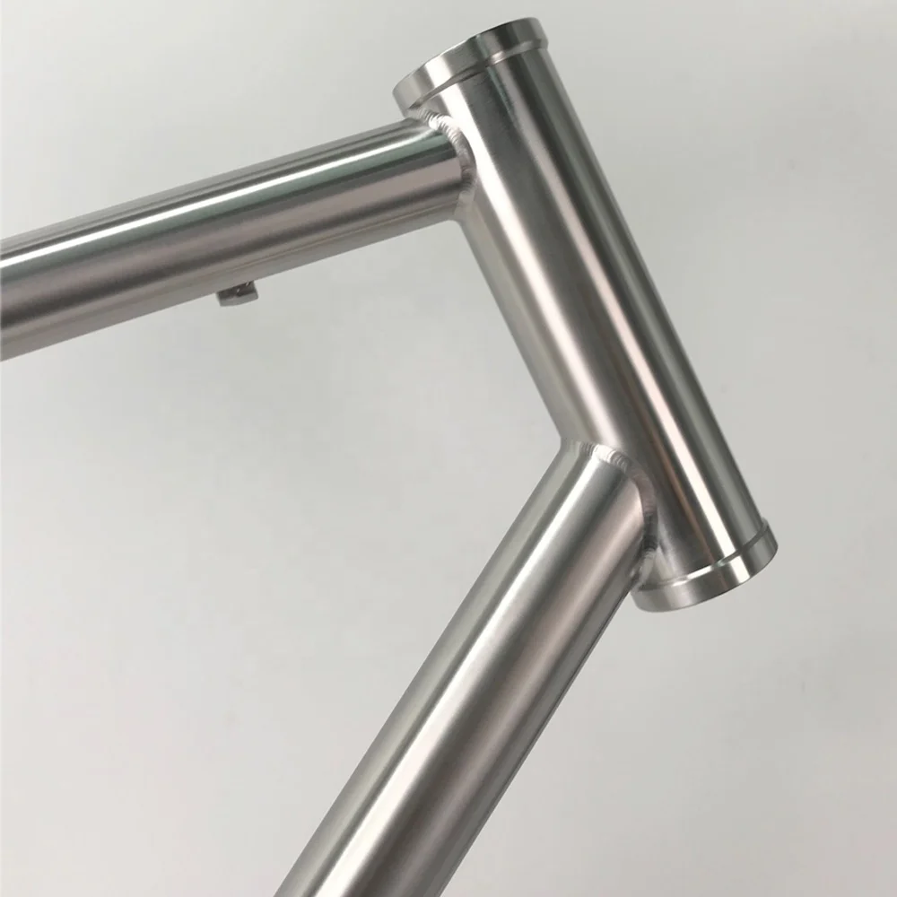 Waltly 700C дороги титана рамка с ободной тормоз с одной скоростью рама для велосипеда