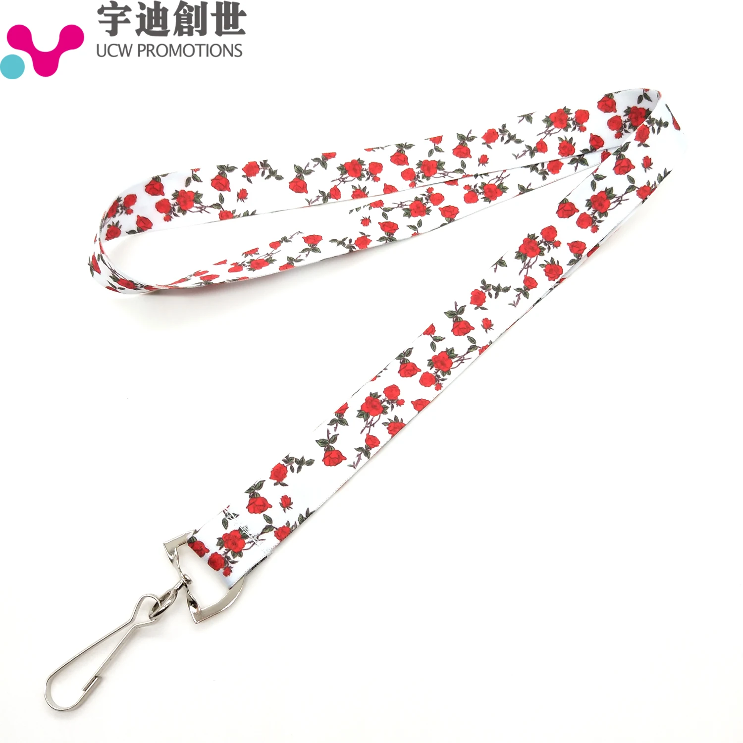 Free Sample Heat Transfer Lanyard Cheap Custom Logo Lanyard for ID Card Badge Holder