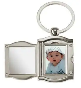 
High Quality Promotional gift Keyring Metal Keychain With Photo Frame 