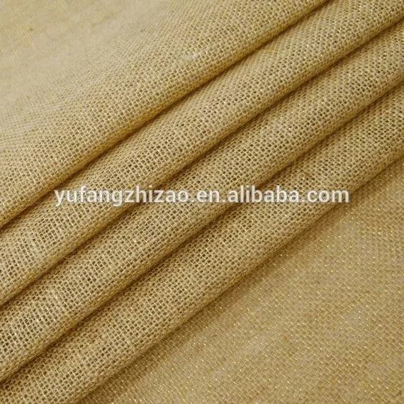 Холщовая скатерть из джутовой ткани Hessian 50*60 с золотой