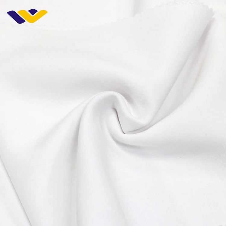 32s Plain dyed recycle knit interlock fabric Cotton Spandex shirting fabric Stock for cotton garment