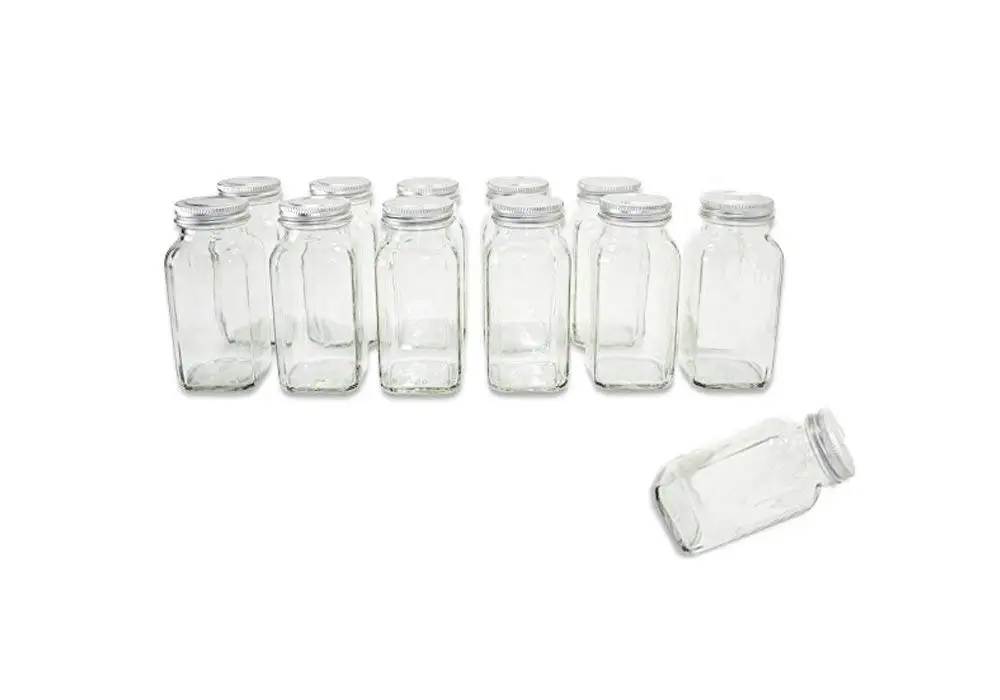 China two-way glass jar bamboo lid expandable spice rack corner spice rack