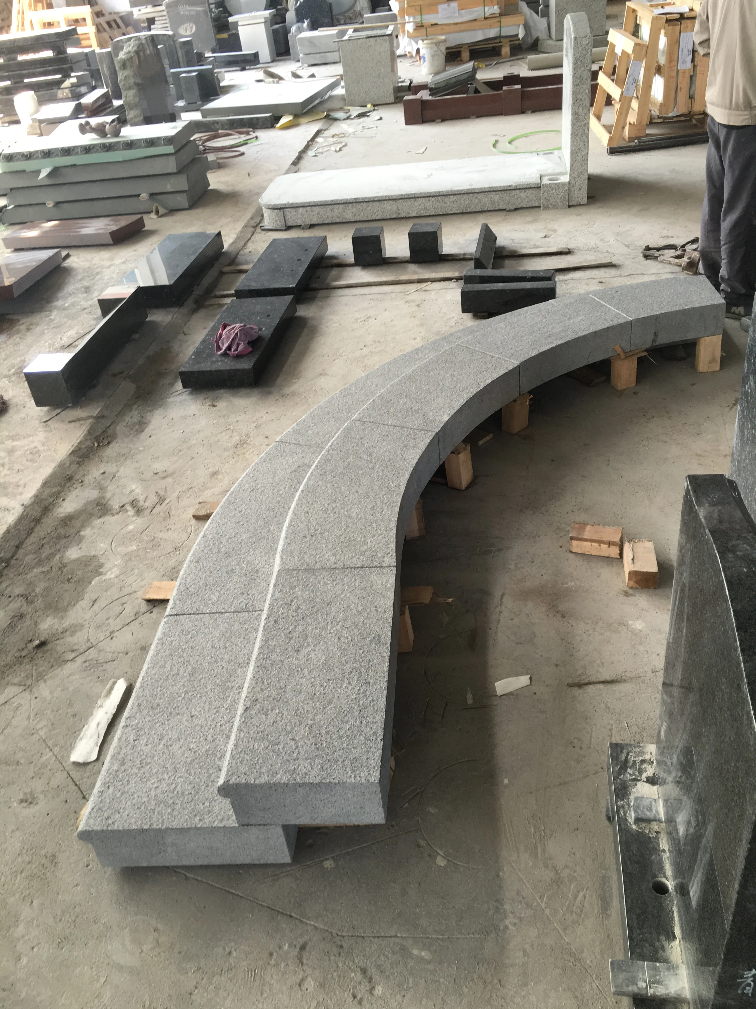 Dark Gray Granite Step Stair Paver