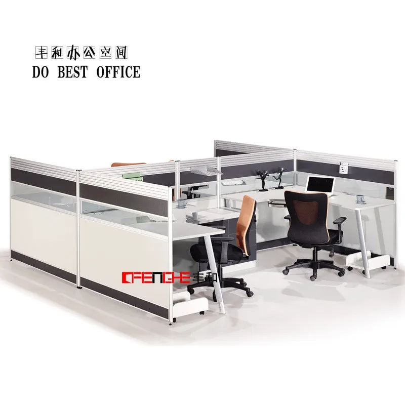 
office building material partition wall panels modular call center screen partition workstation 