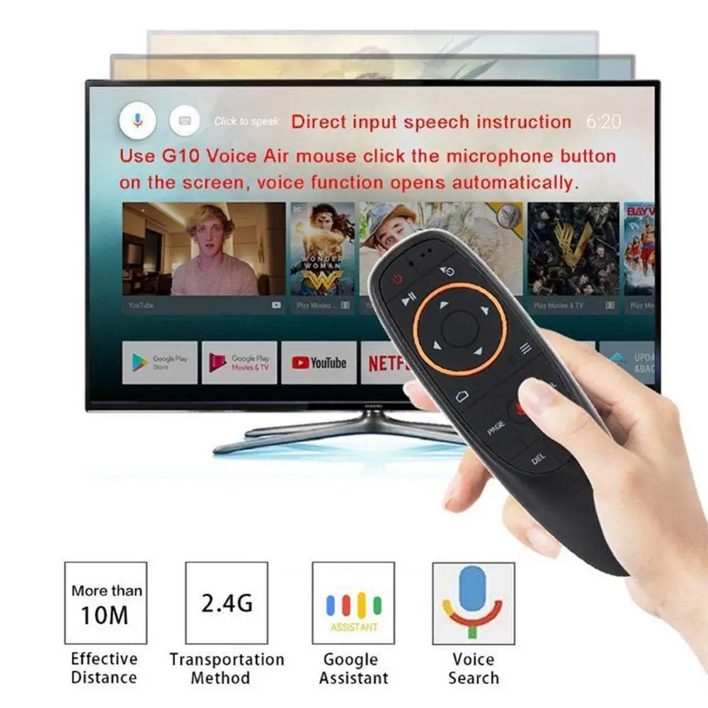  Air Mini Fly Mouse клавиатура voiceAir пульт дистанционного управления Мышь G10 2 4G беспроводной мини