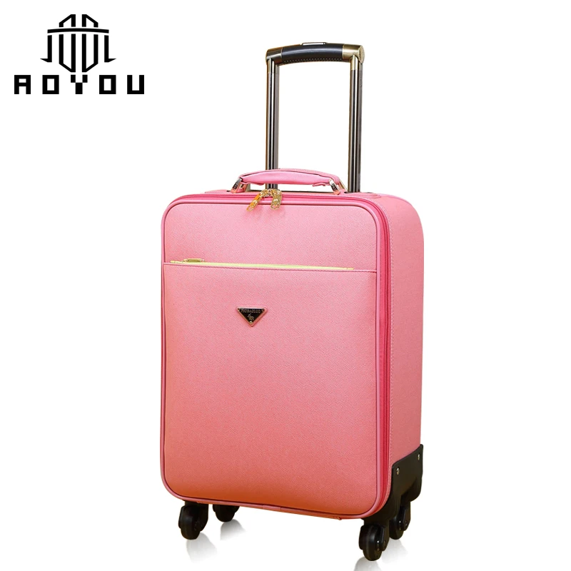 Factory sell high-grade polo luggage leather suitcase for men and women
